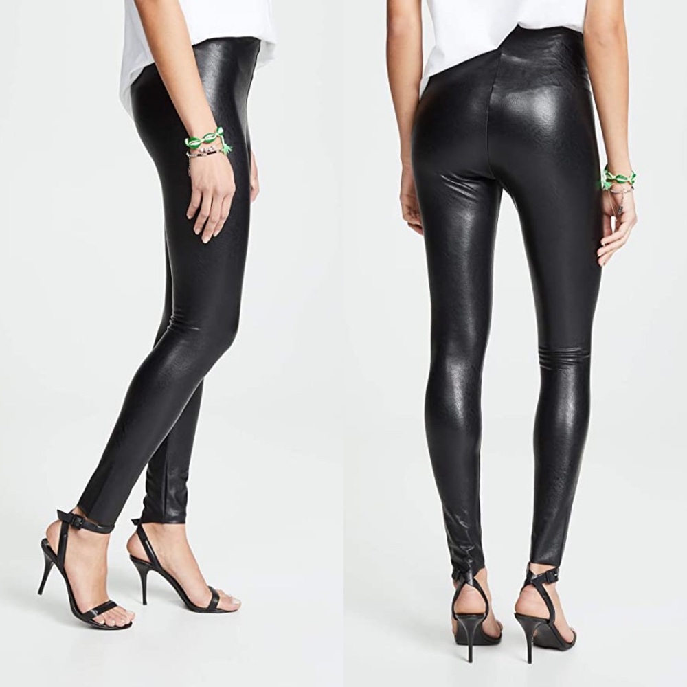 Commando Control Faux Leather Leggings Black Large